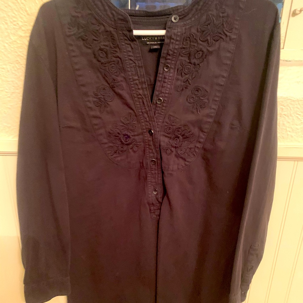 VINTAGE BLACK DENIM DRESS